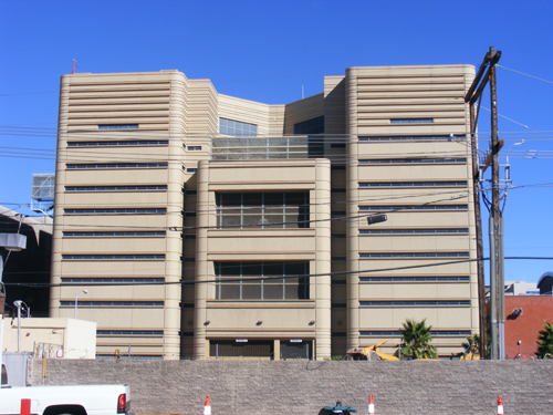 Clark County Detention Facility - Downtown Las Vegas - Back View